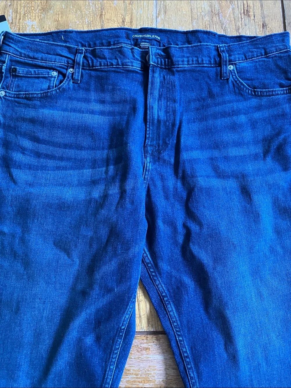 Calvin Klein Men's Deep Blue Straight Jeans